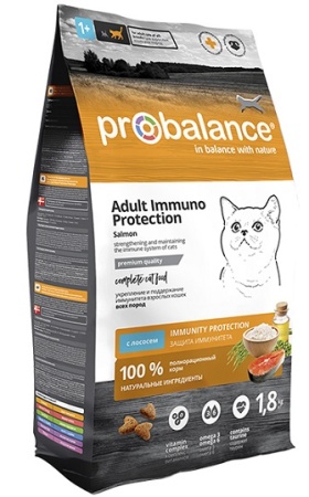корм ProBalance 1,8 кг Adult Immuno Protection для кошек, лосось